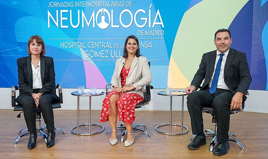  Pilar Ochoa, Ángela Hidalgo y Régulo José Ávila en las Jornadas Interhospitalarias de Neumología