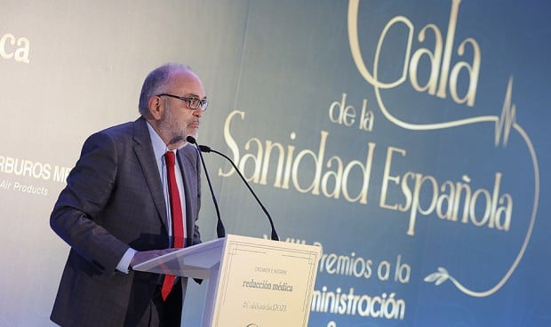 José Jesús Guillén, director general de Salud Pública y Adicciones del Gobierno de Murcia, en la gala de Sanidad.