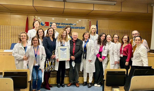 Acto de entrega de la certificación Q-PEX en el Hospital Universitario de Alcorcon.