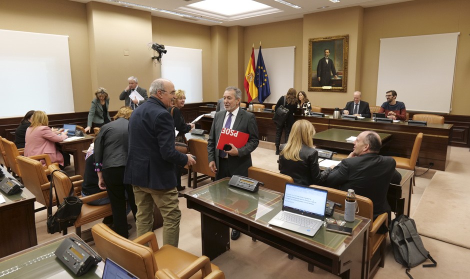 Los miembros del PSOE en la Comisión de Sanidad del Congreso de los Diputados. 
