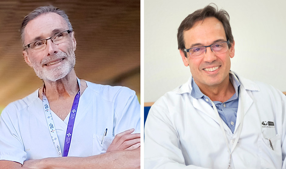 Rafael Bañares y Germán Soriano, investigadores de la vitamina D
