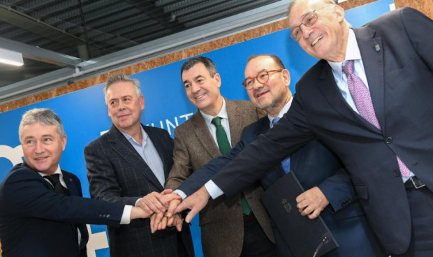 Ricardo Cao, Antonio Gómez Caamaño, Román Rodríguez, Antonio López y Manuel Reigosa.