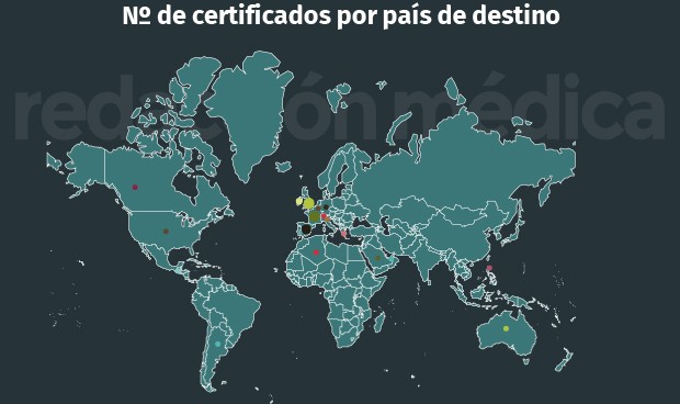 ¿De dónde vienen los médicos españoles que vuelven a casa por Navidad?