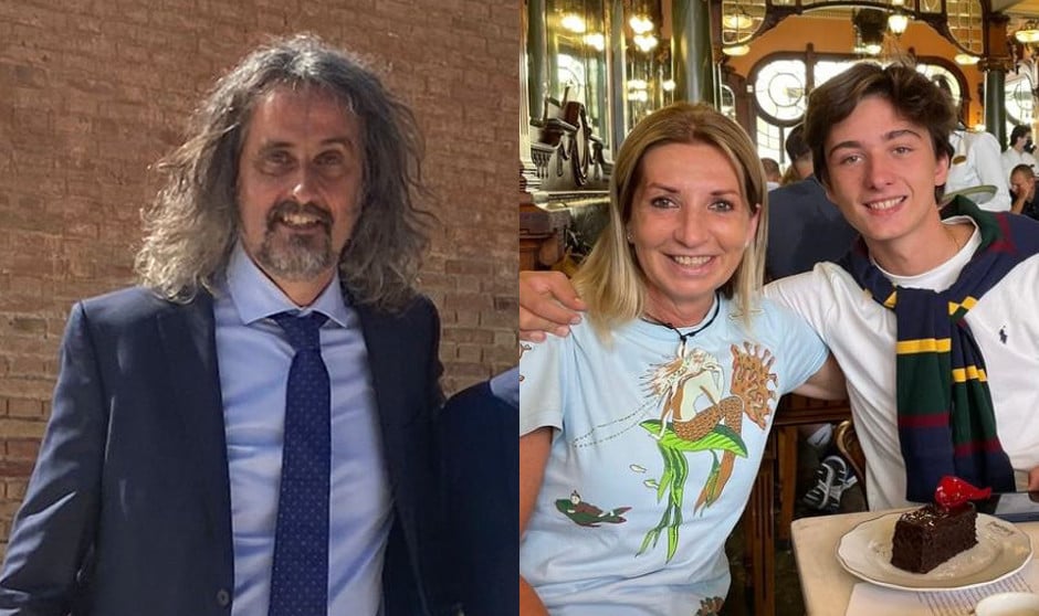 Miguel de Lucio; y María Moreno y Jorge Mora, beneficiarios de las ayudas de la Fundación para la Protección Social de la OMC.