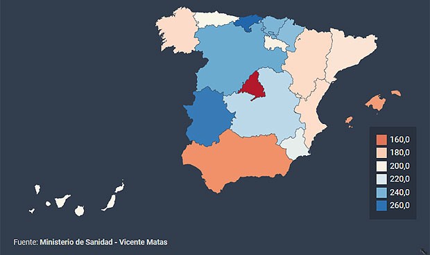 El gasto por habitante en Atención Primaria casi se dobla según la región