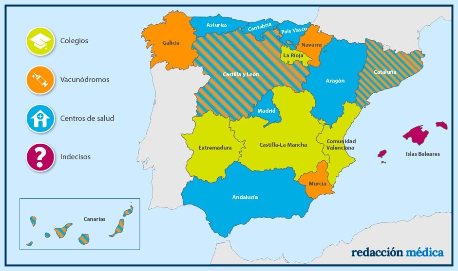 Vacunódromos, coles y centros de salud para vacunar del covid a los niños