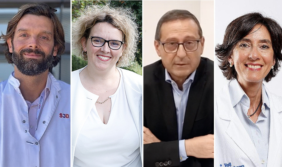 Sergi Navarro, Almudena Quintana, Juan Manuel Lucas Gómez y Gloria Gálvez explican el modelo de paliativos pediátricos en España. 