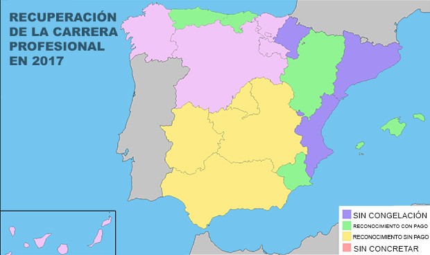 Las CCAA fijan sus agendas para descongelar la carrera profesional en 2017