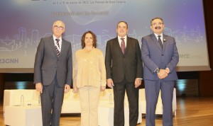 Jesús Sanz, Catalina García, Blas Trujillo y Jesús Fernández en el 23 Congreso Nacional de Hospitales de Gestión Sanitaria.