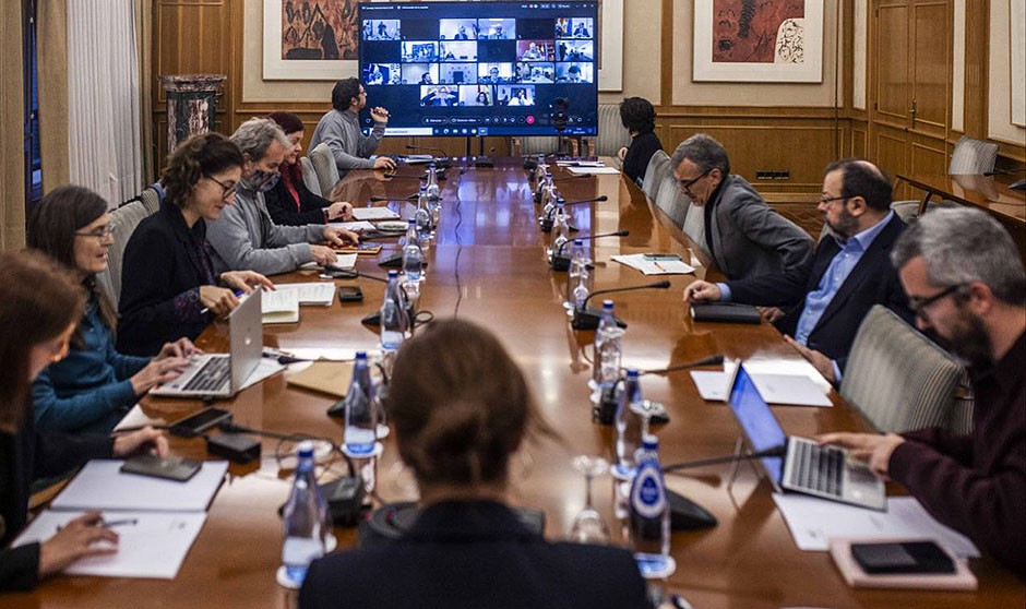 Reunión del Consejo Interterritorial donde se debatió la obligatoriedad de las mascarillas