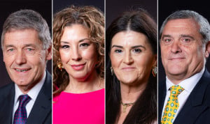 José María Eiros Bouza (PP), Virginia Giménez (PSOE), María Dolores Mateo (Vox) y Pedro Pascual (Por Ávila).