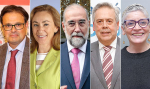 Alberto Martínez, María Martín, Fernando Domínguez, Antonio Gómez Caamaño y Concepción Saavedra, consejeros y consejeras de País Vasco, La Rioja, Navarra, Galicia y Asturias, respectivamente