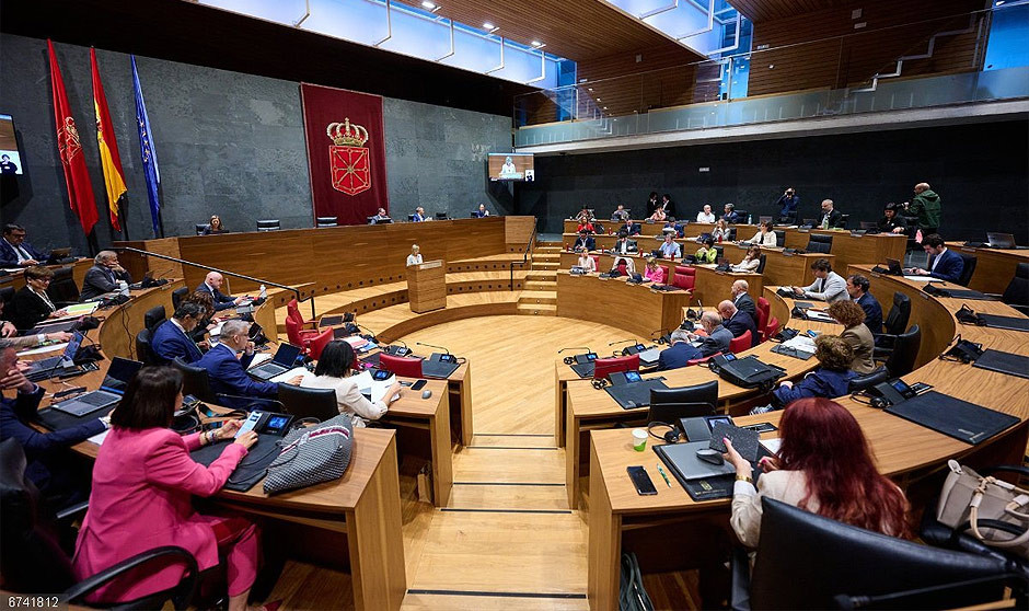 Un Pleno en el Parlamento de Navarra.
