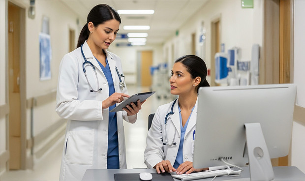 El empleo femenino domina el sector de salud: tres de cada cuatro ocupados son mujeres