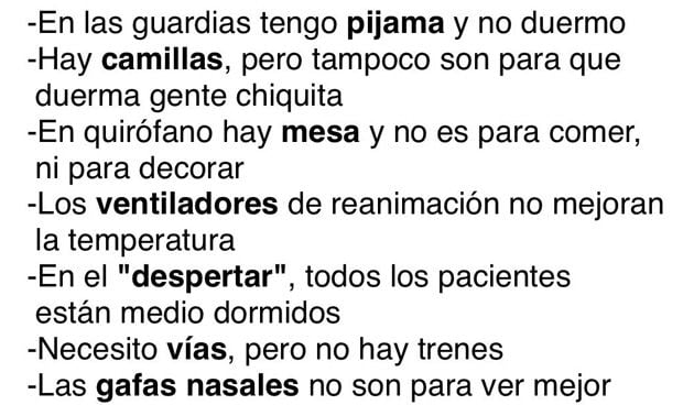 Las 'paradojas' del hospital: "En las guardias llevo pijama pero no duermo"