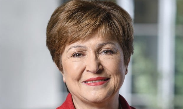 Kristalina Georgieva, presidenta del FMI, que hace una valoración positiva del crecimiento económico de España, con buena repercusión en el gasto en salud.