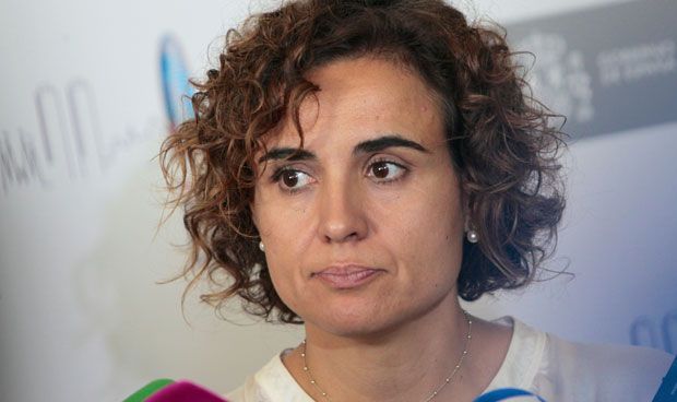 Las proclamas 'antiseparatistas' de la ministra en un acto sanitario