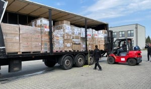 Llegan a Ucrania las 16 toneladas de material sanitario donadas por el CGE