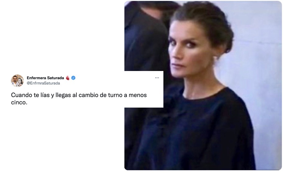 Lluvia de memes sanitarios con la Reina Letizia en el funeral de Isabel II