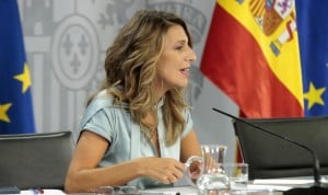  Yolanda Díaz, ministra de Trabajo, sobre los contratos temporales.