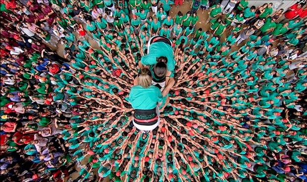 Los fisioterapeutas crean su 'especialidad' de lesiones en los castellers