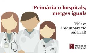 Los médicos catalanes inician una campaña por la igualdad de salarios