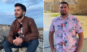 Héctor Morán Hernández y Leonel Rosas Vera, estudiantes de segundo y quinto año de Medicina en la UCM.