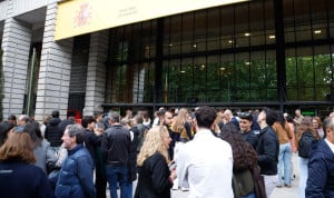 Imágenes del primer día de elección MIR 2026 a las puertas del Ministerio de Sanidad