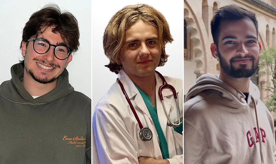 Pablo Martínez, Pedro Fernández y Hugo Pereira, tres MIR que eligieron Castilla y León para hacer su especialidad.