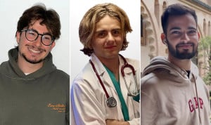 Pablo Martínez, Pedro Fernández y Hugo Pereira, tres MIR que eligieron Castilla y León para hacer su especialidad.