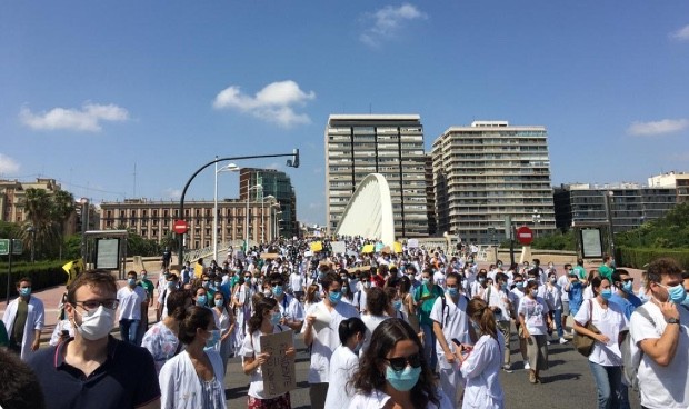 Los MIR valencianos en huelga descubren un apoyo especial 
