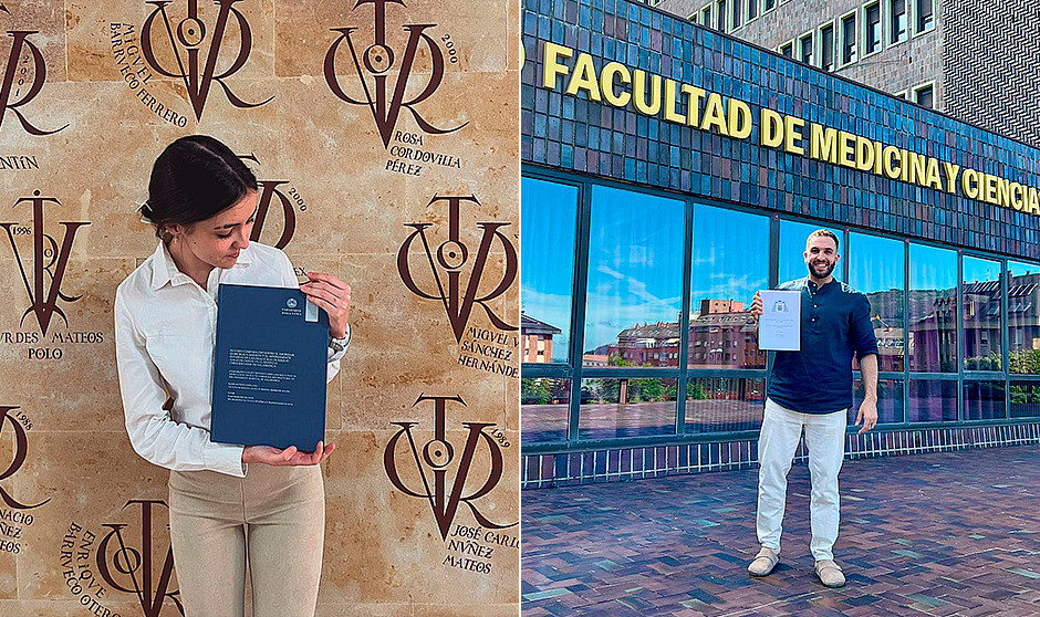  Dos graduados en Medicina que acaban de entregar sus TFG explican qué les ha aportado este proyecto