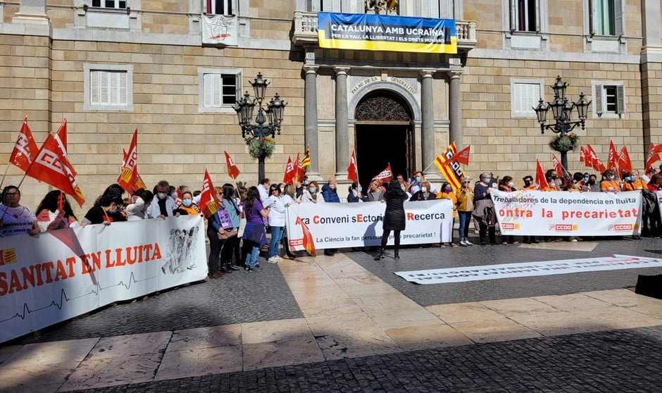 Los sanitarios temporales del ICS se unen a la ola de reivindicaciones