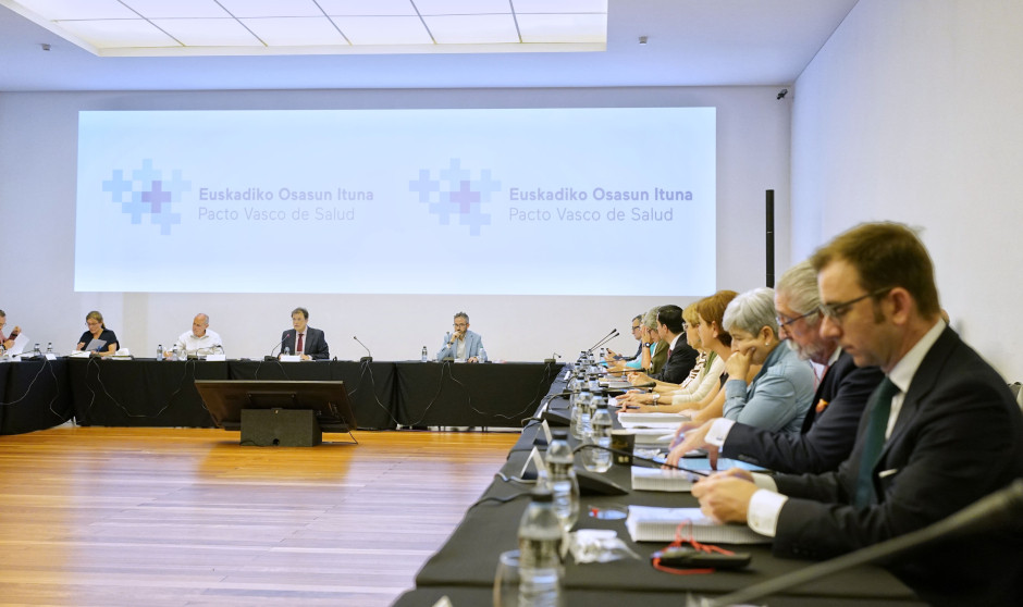 Los agentes del Pacto Vasco de Salud.