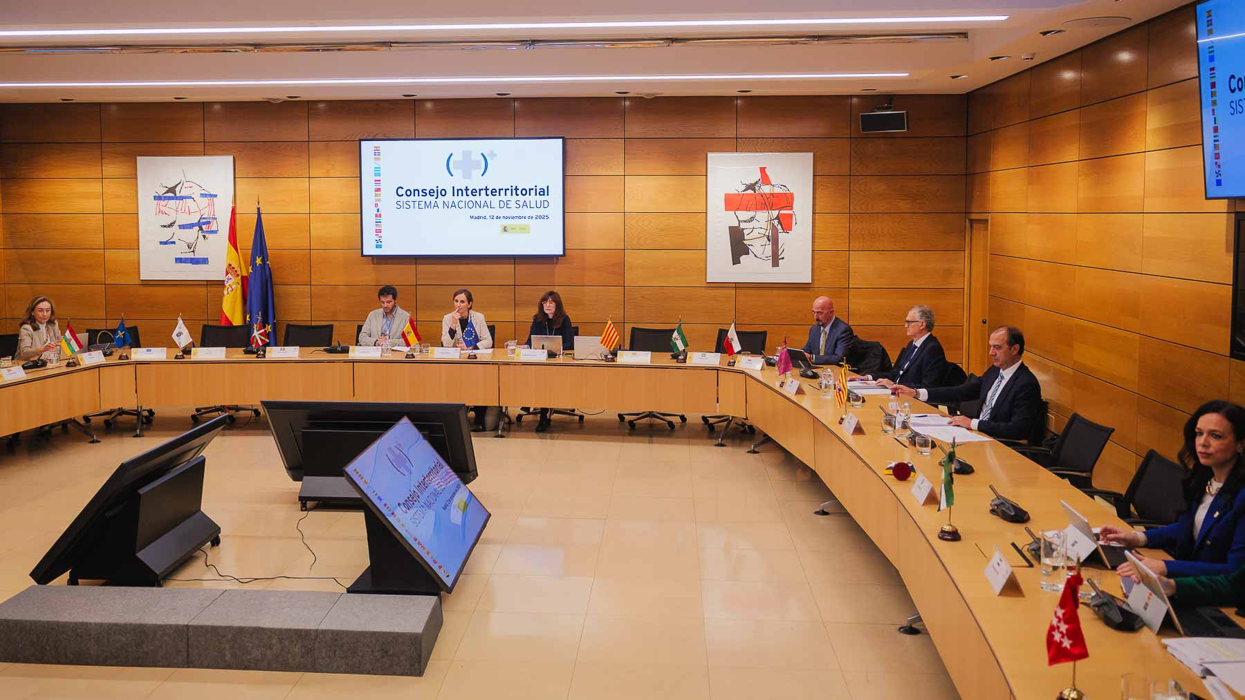  Un instante durante la reunión del Consejo Interterritorial del Sistema Nacional de Salud (CISNS).