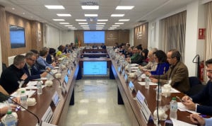 Un instante de la Asamblea General de dentistas. 