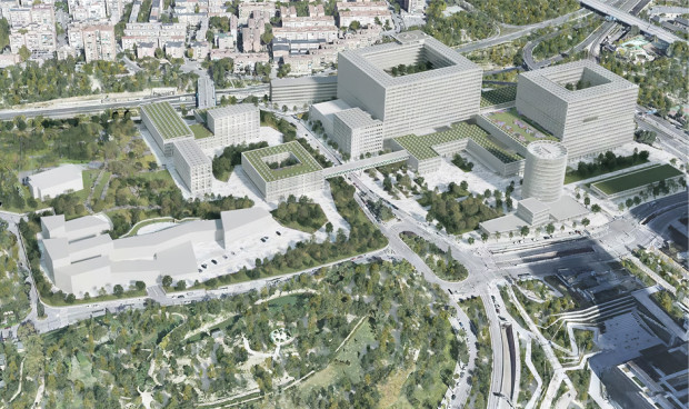 Plano de la futura Ciudad de la Salud de Madrid. 
