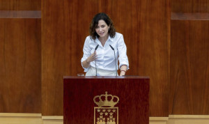 La presidenta de la Comunidad de Madrid, Isabel Díaz Ayuso, en el Debate del Estado de la Comunidad. 