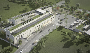  Recreación del futuro Hospital de Cuidados de la Sierra Norte de Madrid. 