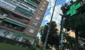 Una oficina de farmacia en Madrid.