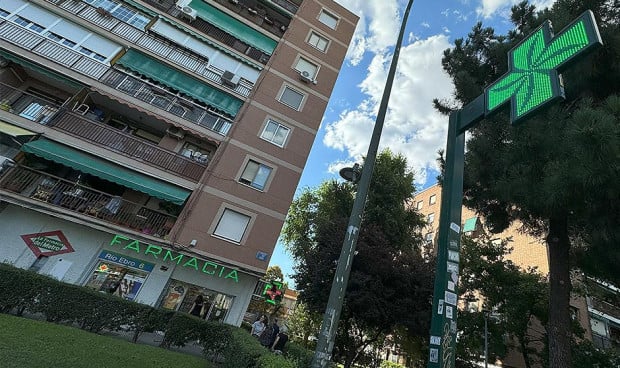 Una oficina de farmacia en Madrid.