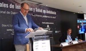 El consejero de Digitalización, Miguel López-Valverde presenta  una nueva aplicación tecnológica para médicos que se facilitará en la Comunidad de Madrid.