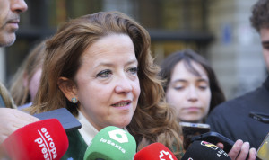 La consejera de Sanidad de la Comunidad de Madrid, Fátima Matute, comparece ante los medios a las puertas del Ministerio. 