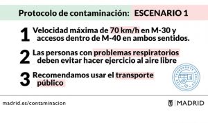 Madrid limitará las salidas del hospital si aumenta la contaminación