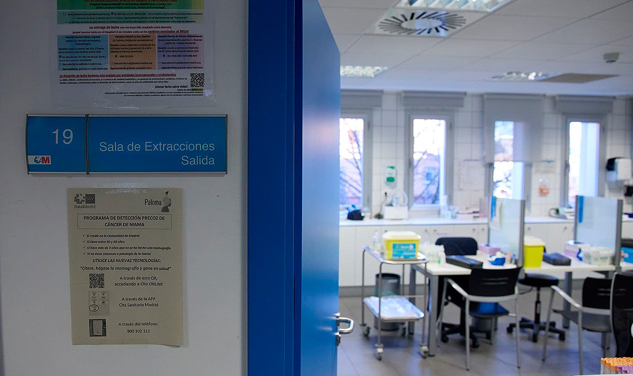 Imagen de un hospital de Madrid