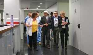  El conseller de Salut de la Generalitat de Cataluña, Manel Balcells, visita el Hospital del Mar. 