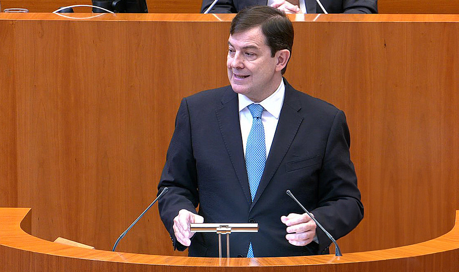 Alfonso Fernández Mañueco, presidente de la Junta de Castilla y León