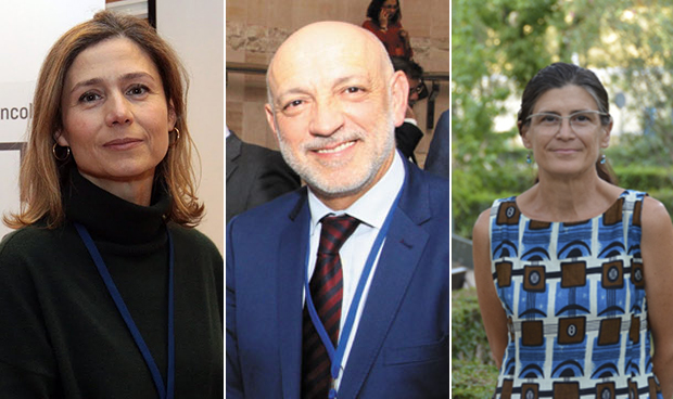 María Jesús Lamas, Rodrigo Gutiérrez y Pilar Aparicio