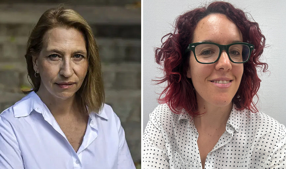 Mariana Arce y María Pastor, diputadas de Más Madrid en la Asamblea. 