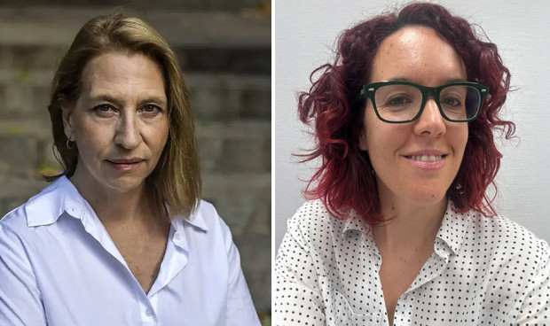 Mariana Arce y María Pastor, diputadas de Más Madrid en la Asamblea. 